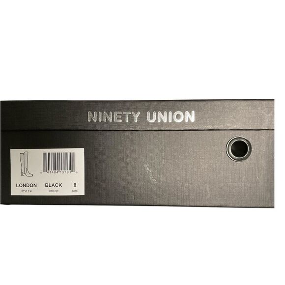 Ninety Nine Black Over the Knee Boots with Textured Finish - Picture 11 of 11